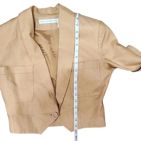 Paul Alexander Vintage Linen Skirt Set – Size 6 - Picture 5 of 15